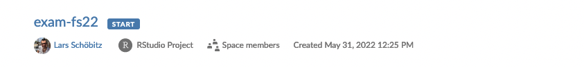 Screenshot of an RStudio Cloud assignment.